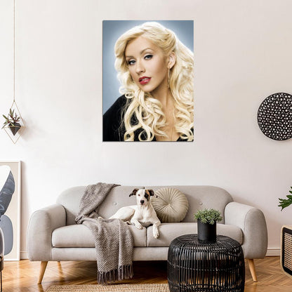 Christina Aguilera Beautiful Portrait Pop Music Singer Wall Art Print Poster