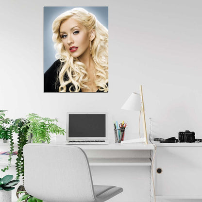 Christina Aguilera Beautiful Portrait Pop Music Singer Wall Art Print Poster
