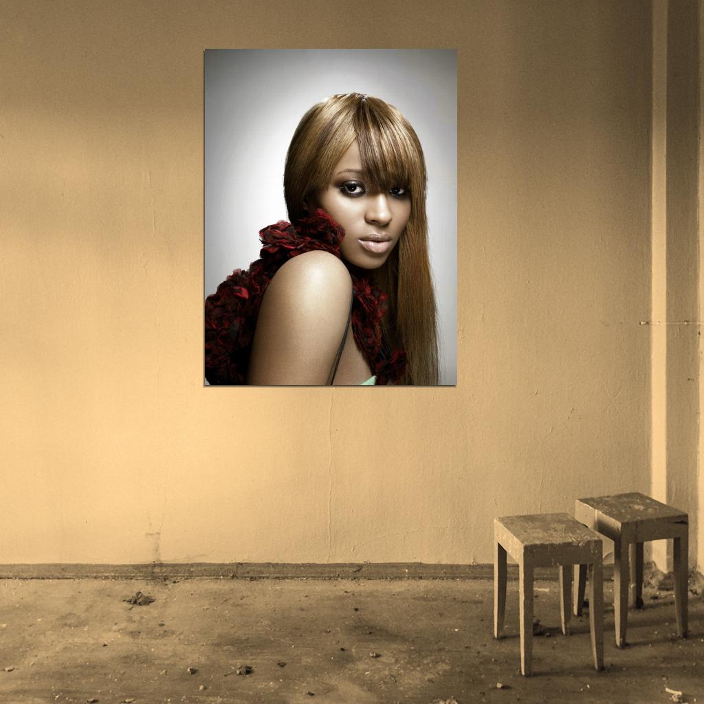 Ciara Portrait R&B Hip Hop Music Singer Wall Art Print Poster