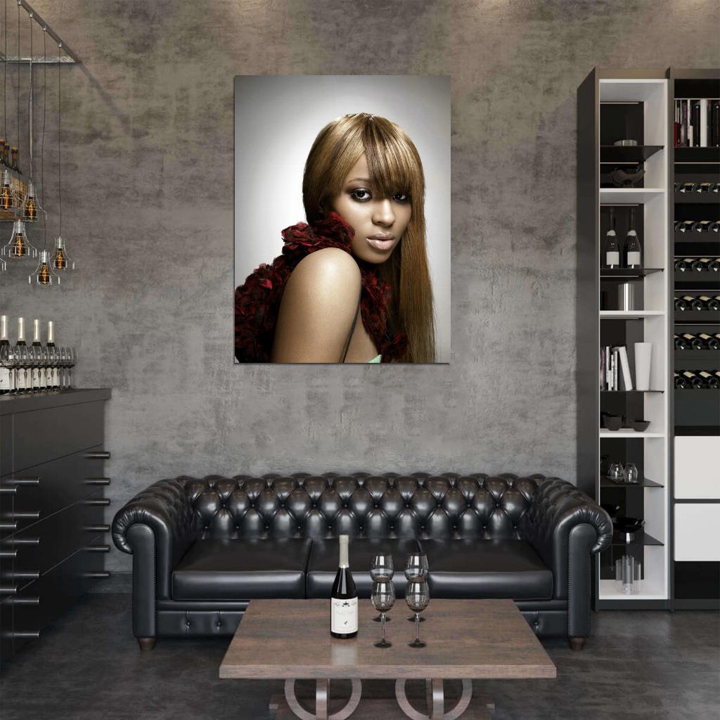 Ciara Portrait R&B Hip Hop Music Singer Wall Art Print Poster