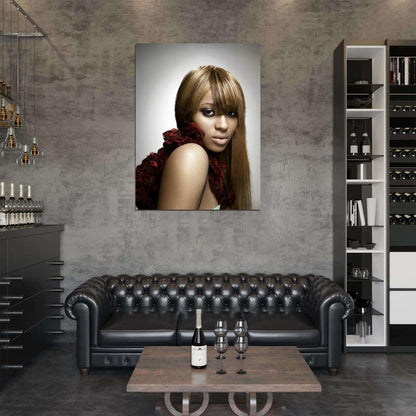 Ciara Portrait R&B Hip Hop Music Singer Wall Art Print Poster