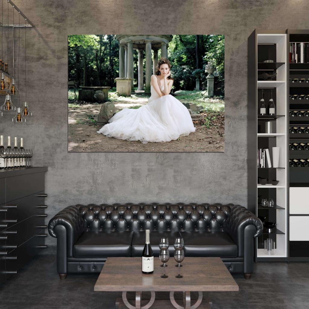 Emmy Rossum Beautiful Dress Forest Actress Wall Art Print Poster