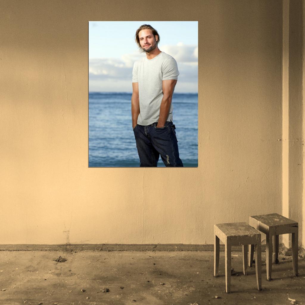 Josh Holloway Beach Sea Actor Wall Art Print Poster