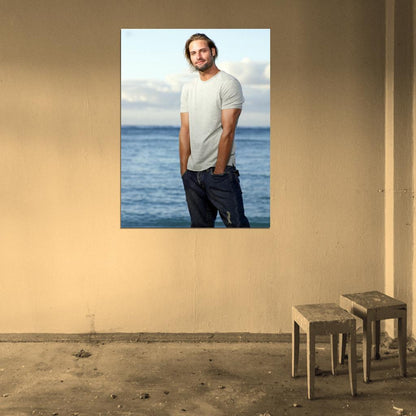 Josh Holloway Beach Sea Actor Wall Art Print Poster