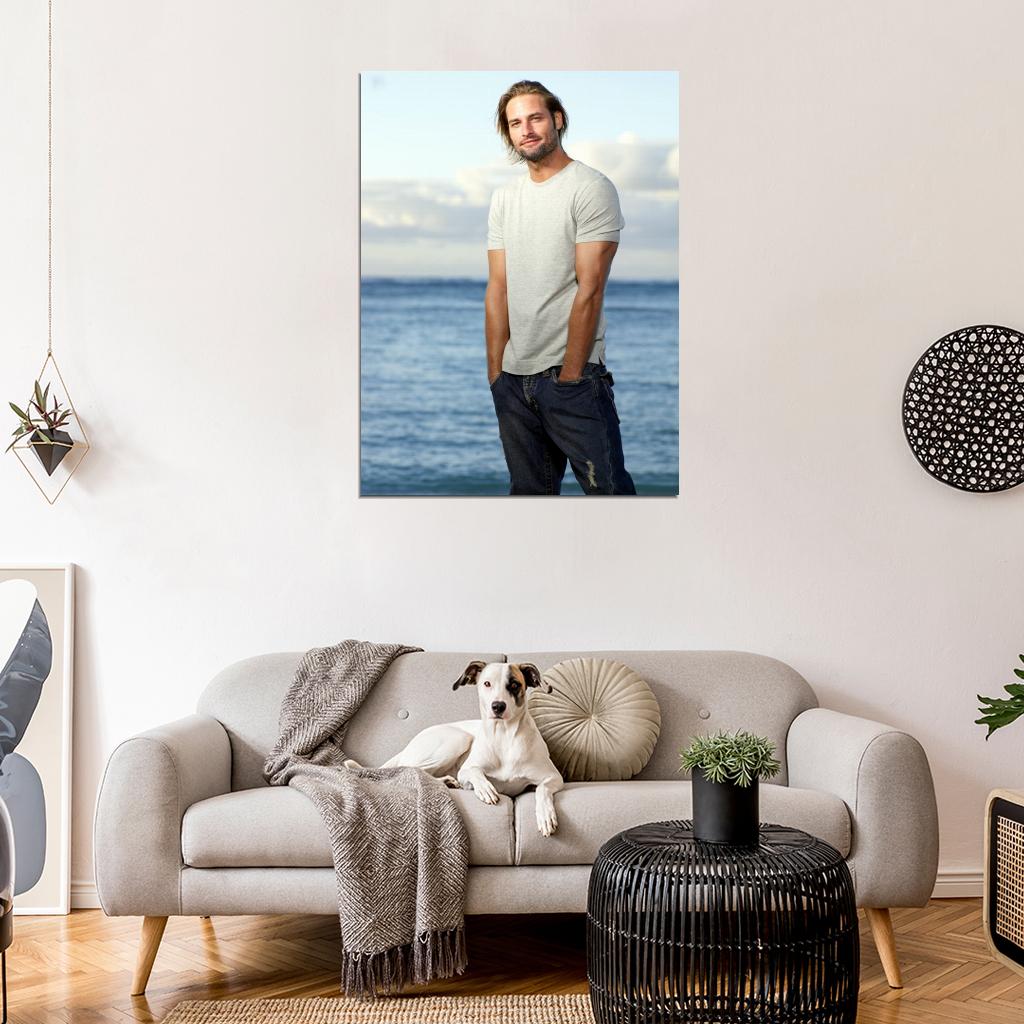 Josh Holloway Beach Sea Actor Wall Art Print Poster