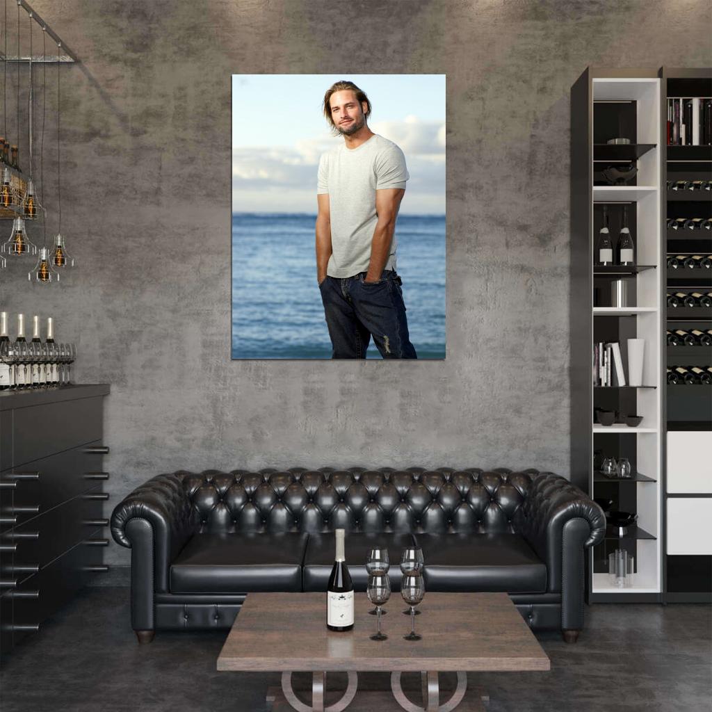 Josh Holloway Beach Sea Actor Wall Art Print Poster