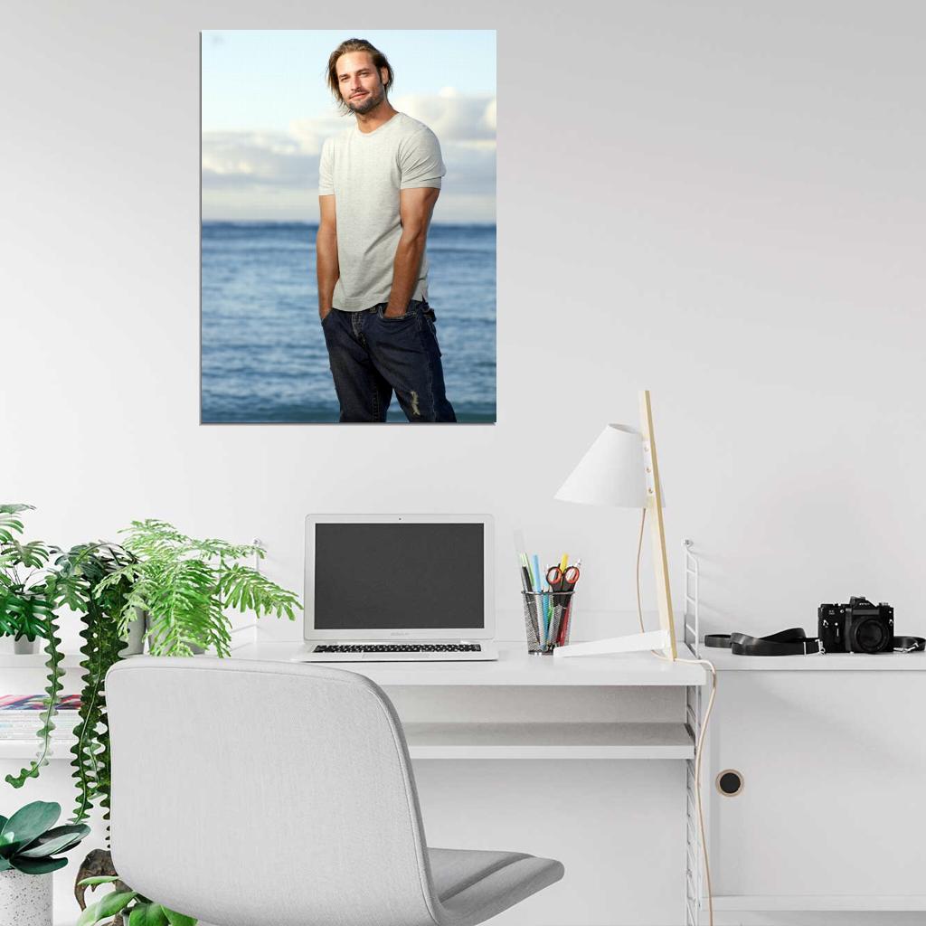 Josh Holloway Beach Sea Actor Wall Art Print Poster