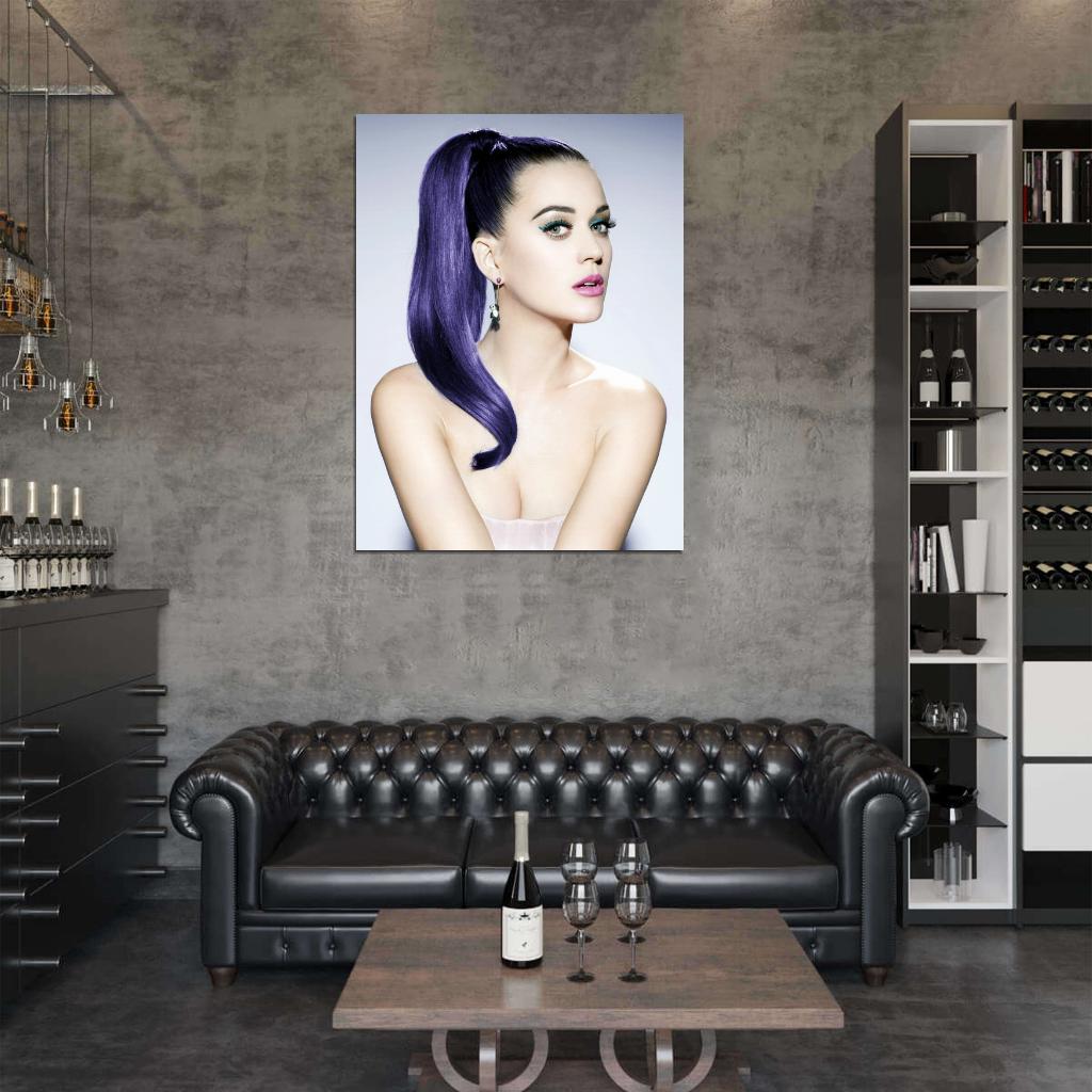 Katy Perry Beautiful Make Up Portrait Pop Music Singer Wall Art Print Poster