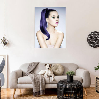 Katy Perry Beautiful Make Up Portrait Pop Music Singer Wall Art Print Poster