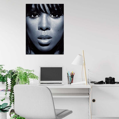 Kelly Rowland Portrait R&B Pop Music Singer Wall Art Print Poster