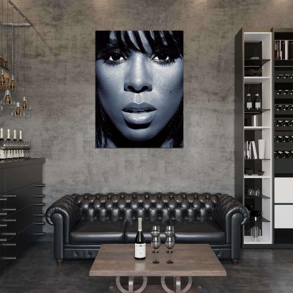 Kelly Rowland Portrait R&B Pop Music Singer Wall Art Print Poster