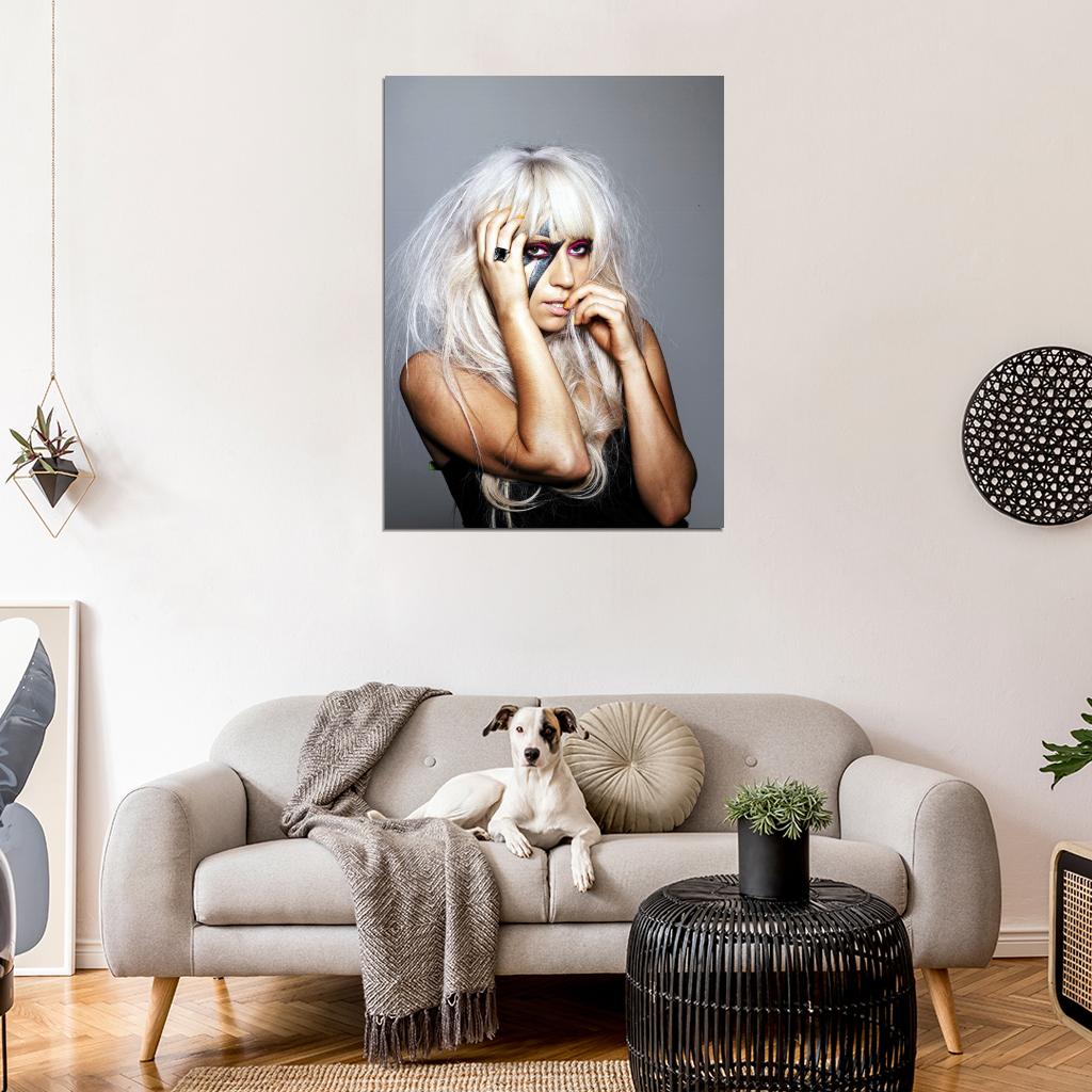 Lady Gaga Make Up Pop Rock Music Singer Wall Art Print Poster