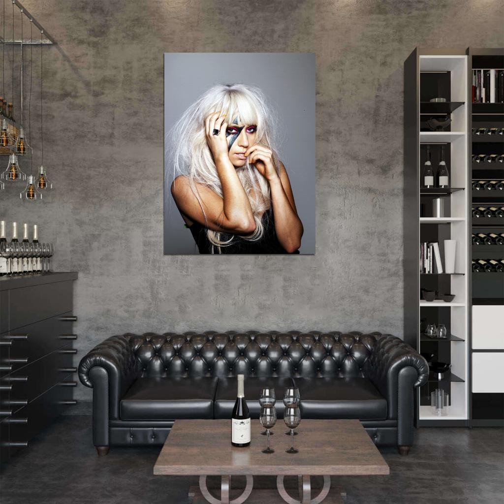 Lady Gaga Make Up Pop Rock Music Singer Wall Art Print Poster