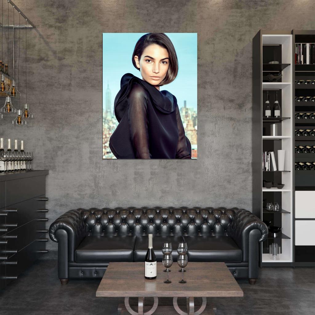 Lily Aldridge Model Wall Art Print Poster