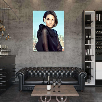 Lily Aldridge Model Wall Art Print Poster