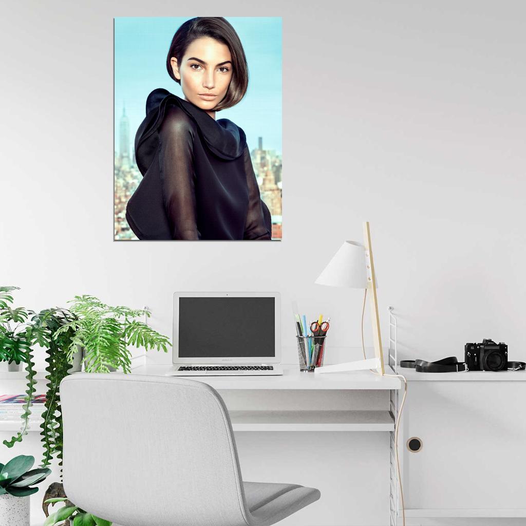 Lily Aldridge Model Wall Art Print Poster