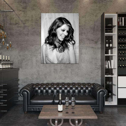 Michelle Trachtenberg Actress BW Wall Art Print Poster