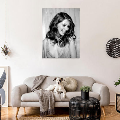 Michelle Trachtenberg Actress BW Wall Art Print Poster