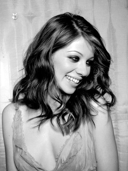 Michelle Trachtenberg Actress BW Wall Art Print Poster