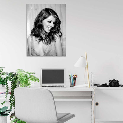 Michelle Trachtenberg Actress BW Wall Art Print Poster