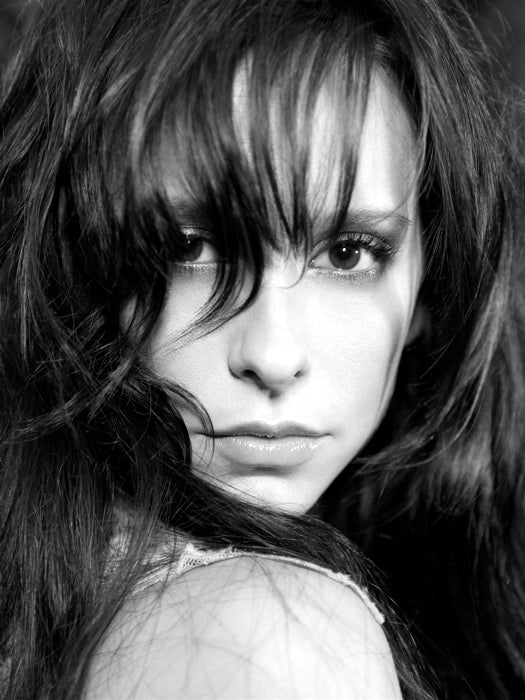 Jennifer Love Hewitt Portrait BW Wall Art Print Poster