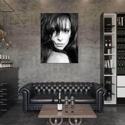Jennifer Love Hewitt Portrait BW Wall Art Print Poster