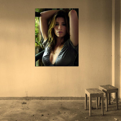 Jessica Biel Actress Wall Art Print Poster