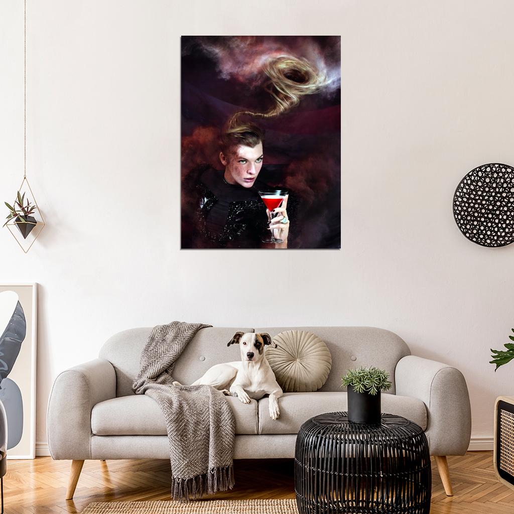 Milla Jovovich Cool Amazing Art Actress Model Wall Art Print Poster