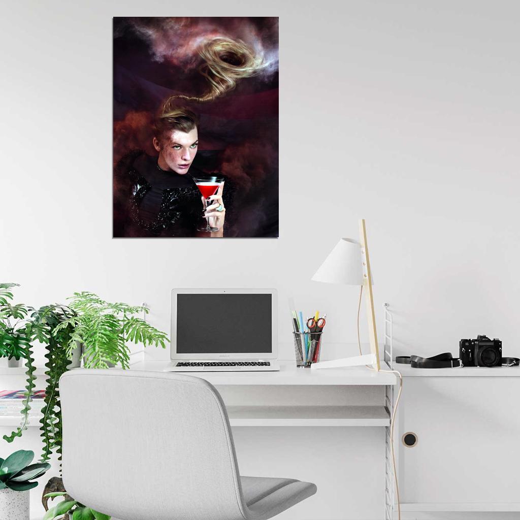 Milla Jovovich Cool Amazing Art Actress Model Wall Art Print Poster