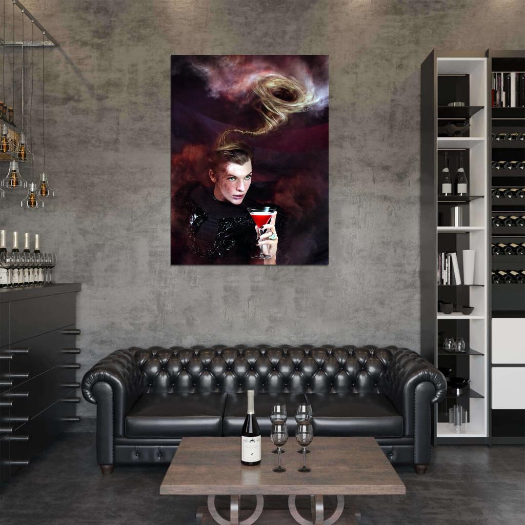 Milla Jovovich Cool Amazing Art Actress Model Wall Art Print Poster