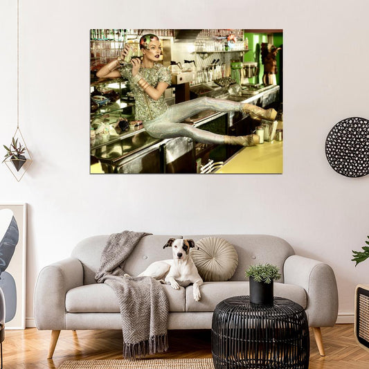 Milla Jovovich Amazing Actress Model Wall Art Print Poster