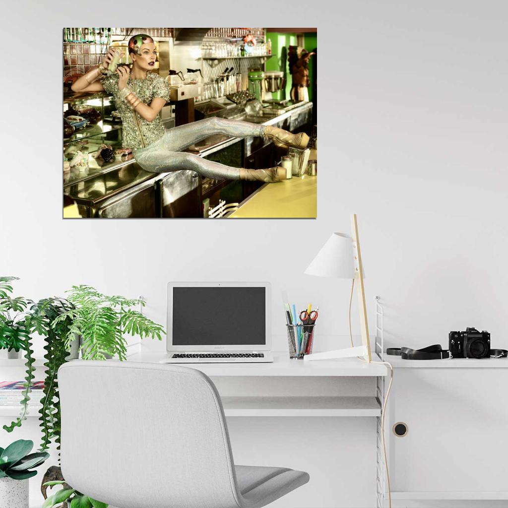 Milla Jovovich Amazing Actress Model Wall Art Print Poster