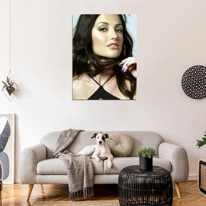 Minka Kelly Beautiful Portrait Actress Wall Art Print Poster