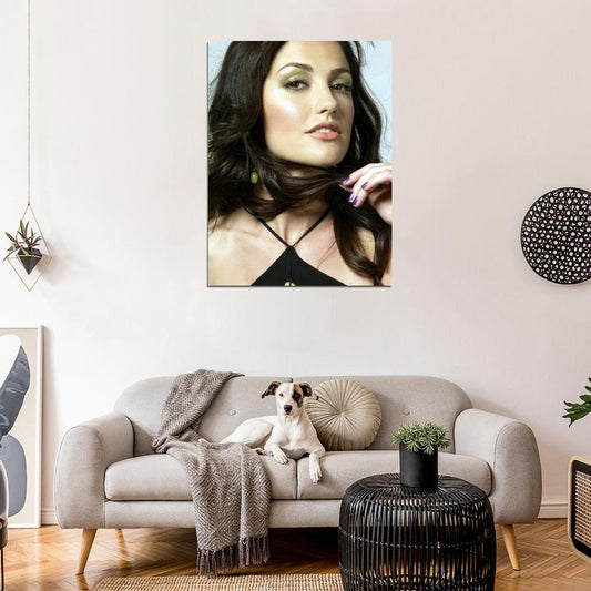 Minka Kelly Beautiful Portrait Actress Wall Art Print Poster