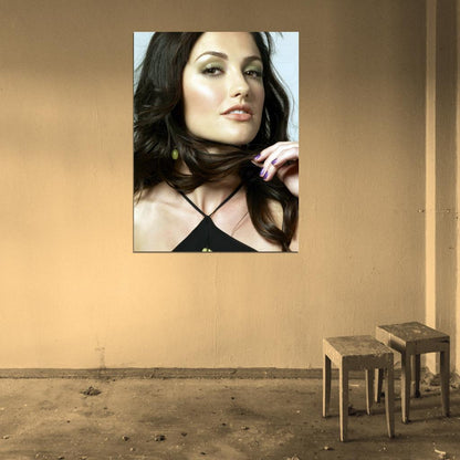 Minka Kelly Beautiful Portrait Actress Wall Art Print Poster