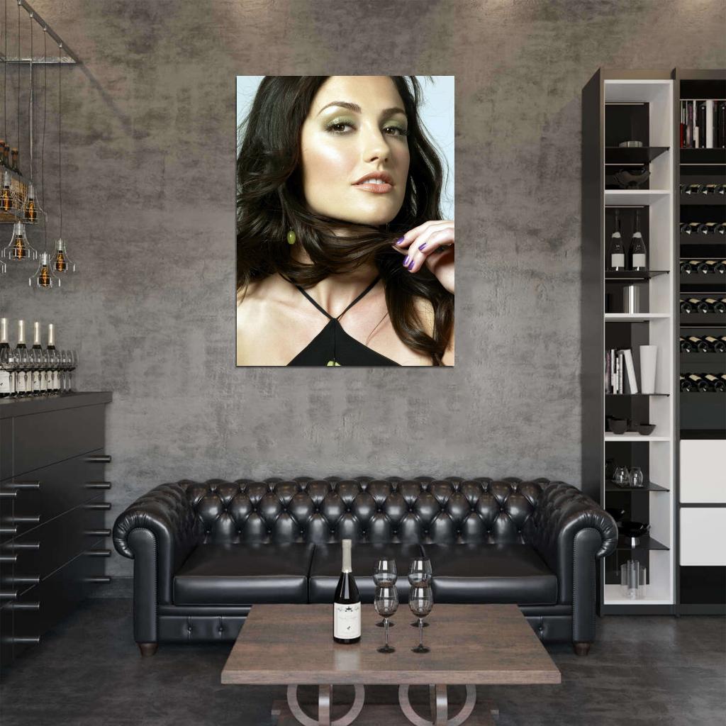 Minka Kelly Beautiful Portrait Actress Wall Art Print Poster