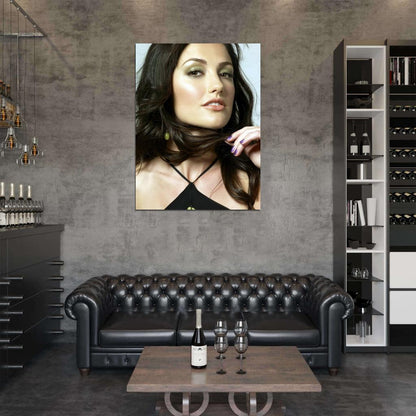 Minka Kelly Beautiful Portrait Actress Wall Art Print Poster