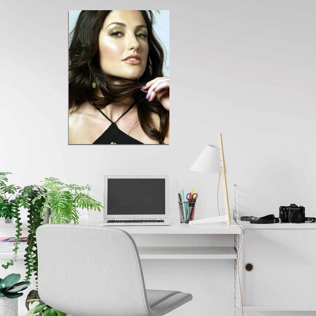 Minka Kelly Beautiful Portrait Actress Wall Art Print Poster