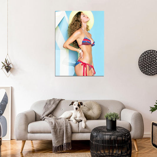 Nina Agdal Sexy Model Wall Art Print Poster
