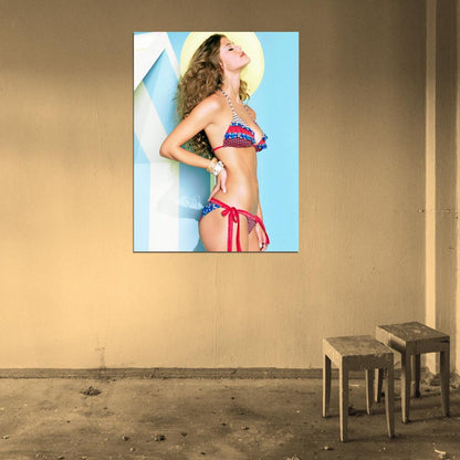 Nina Agdal Sexy Model Wall Art Print Poster