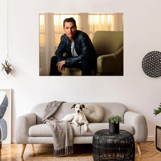 Matthew McConaughey Actor Wall Art Print Poster