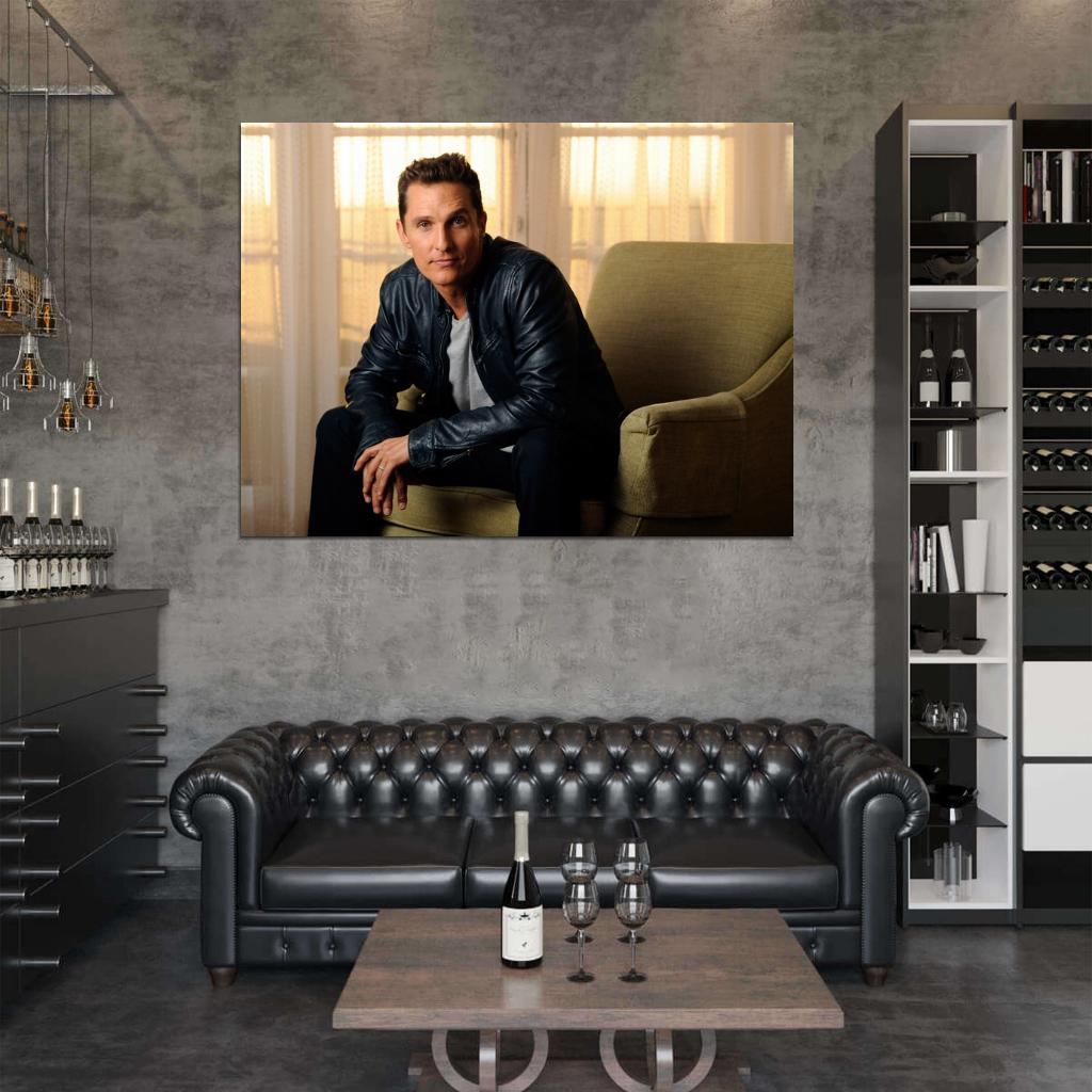 Matthew McConaughey Actor Wall Art Print Poster