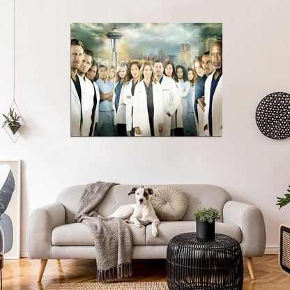 Grey's Anatomy Characters Cast Tv Series Wall Art Print Poster