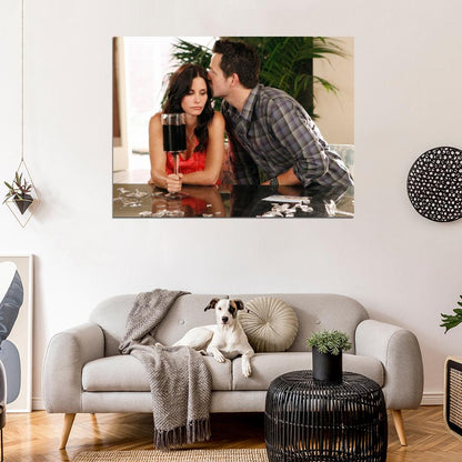 Cougar Town Courteney Cox Josh Hopkins Tv Series Wall Art Print Poster