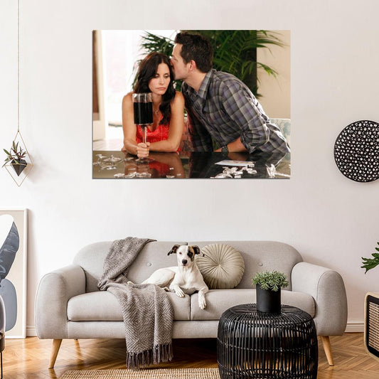 Cougar Town Courteney Cox Josh Hopkins Tv Series Wall Art Print Poster