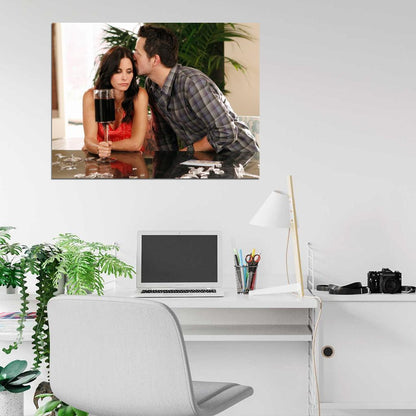 Cougar Town Courteney Cox Josh Hopkins Tv Series Wall Art Print Poster