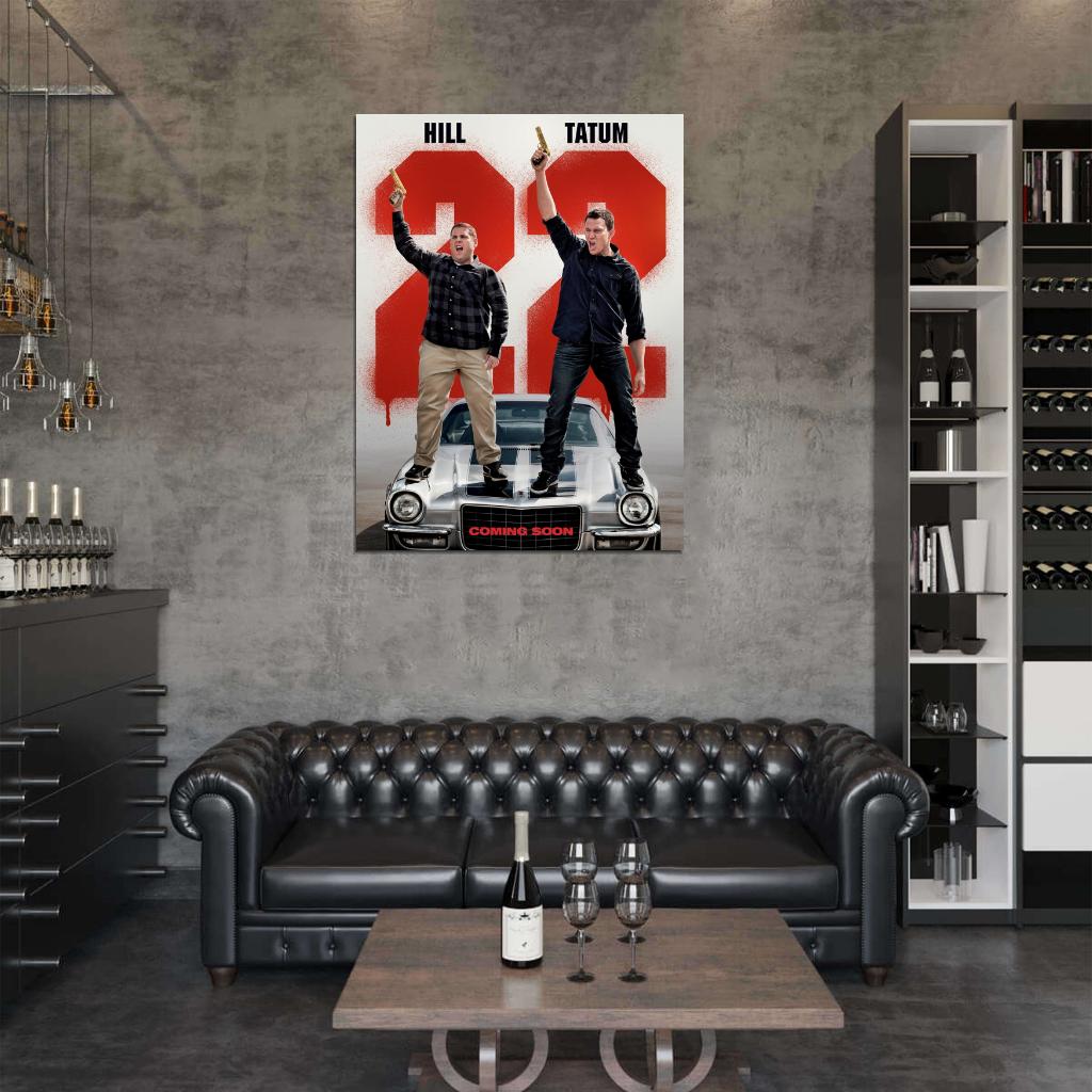 22 Jump Street Channing Tatum Jonah Hill Movie Wall Art Print Poster
