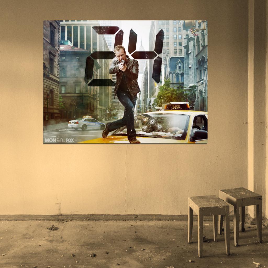 24 Live Another Day Jack Bauer Tv Series Wall Art Print Poster