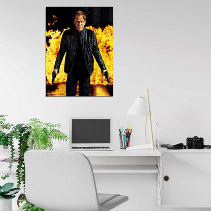 24 Live Another Day Jack Bauer Amazing Fire Tv Series Wall Art Print Poster