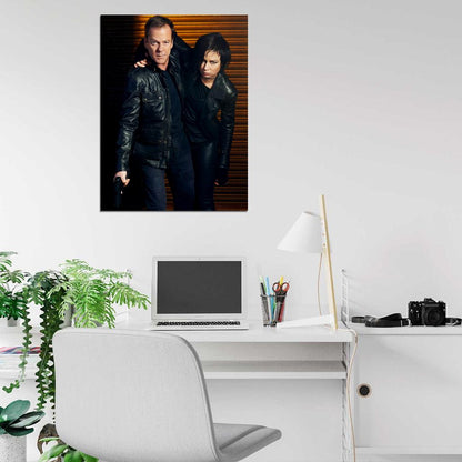 24 Live Another Day Kiefer Sutherland Mary Lynn Rajskub Tv Series Wall Art Print Poster